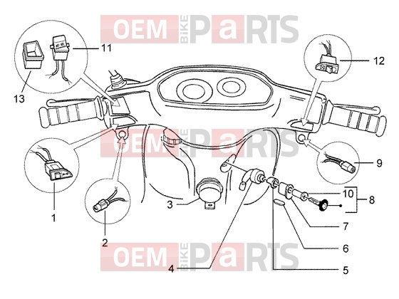 Electrical system » ELECTRICAL DEVICE - Piaggio Typhoon 50 (U.S.A.)