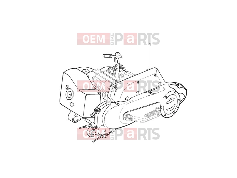 PIAGGIO Typhoon 50 2T (ZAPC290) Engine » Engine, assembly