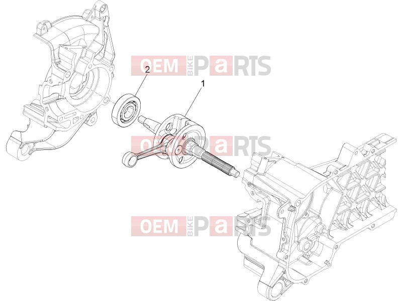 Engine » Crankshaft - Piaggio Typhoon 50 4T 4V E2 (USA, CA) 2013