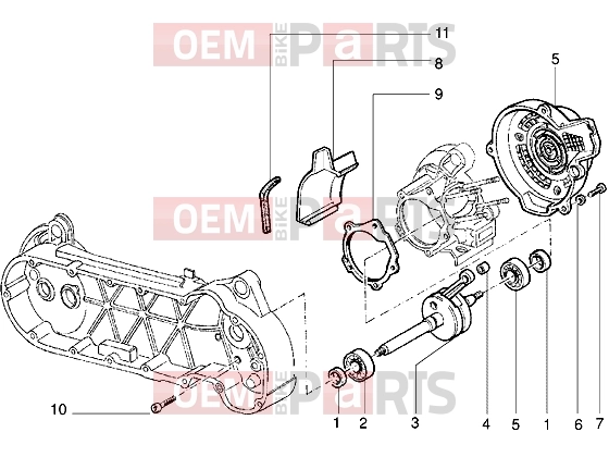 Engine » Crankshaft - Piaggio Velofax