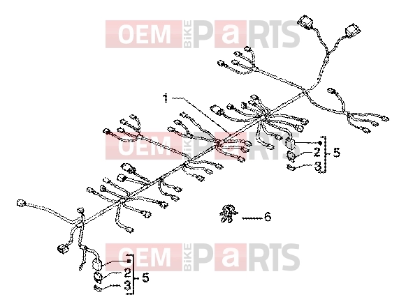 Electrical system » Main cables unit - Piaggio X9 200