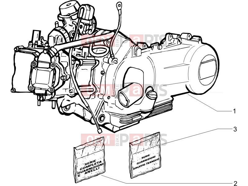 PIAGGIO X9 250 Evolution Engine » Engine, assembly
