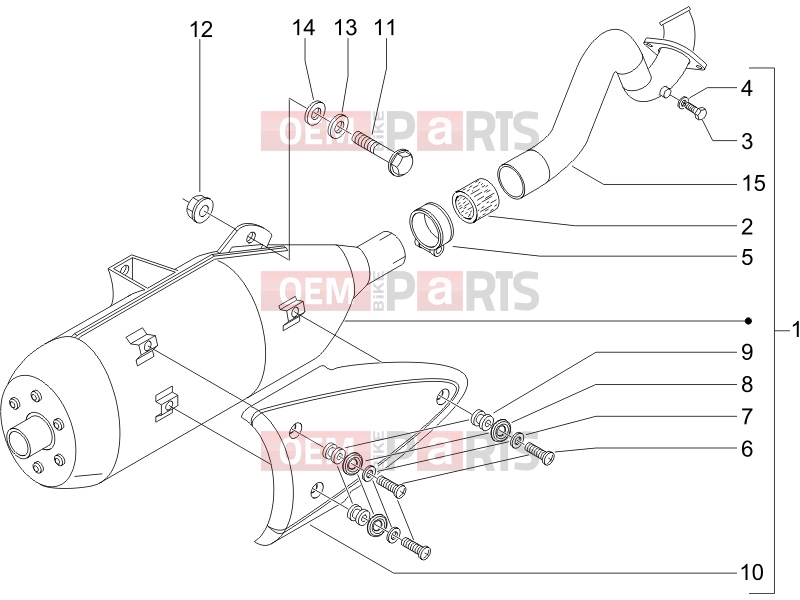 PIAGGIO X9 250 Evolution Engine » Silencer