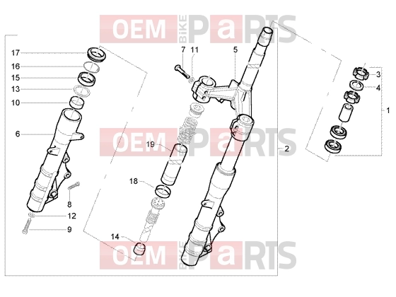 PIAGGIO Suspensions-Wheels » Fork