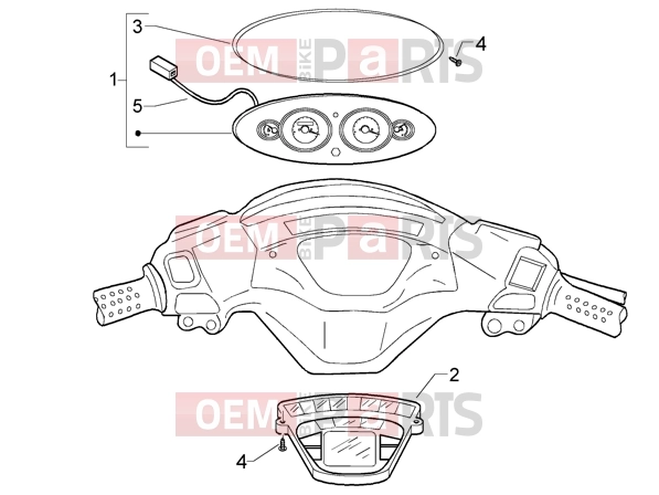 PIAGGIO Electrical system » Instruments set
