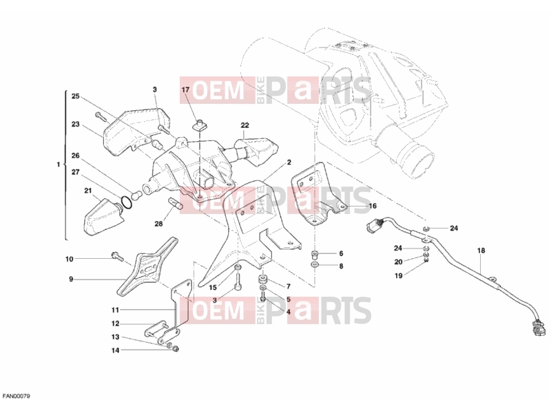 DUCATI 2008 Multistrada 1100 TAILLIGHT » LIGHTING SYSTEM
