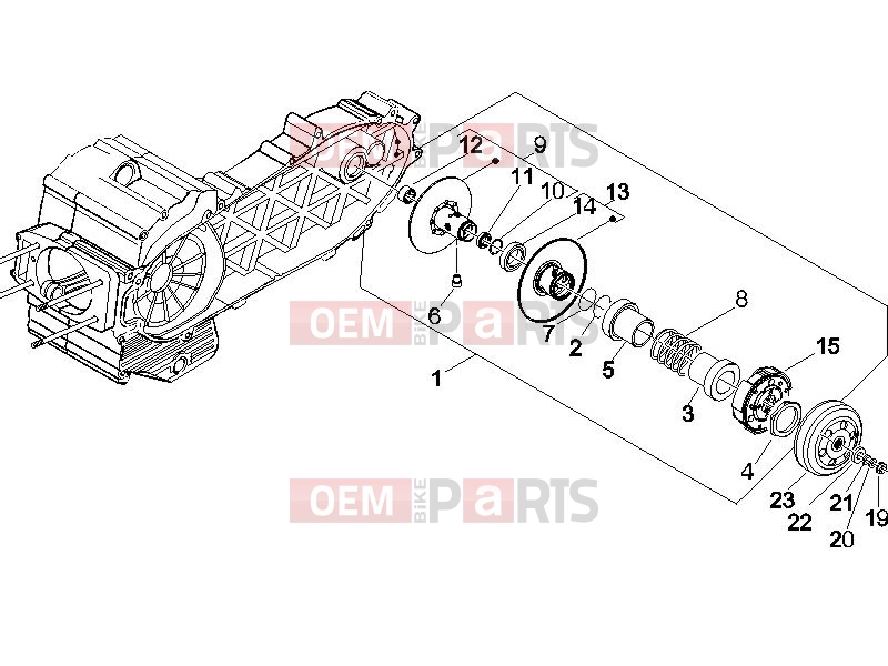 PIAGGIO X9 500 Evolution ABS Engine » Driven pulley