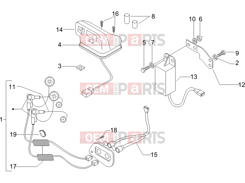 PIAGGIO X9 500 Evolution Electrical system » Handsfree kit