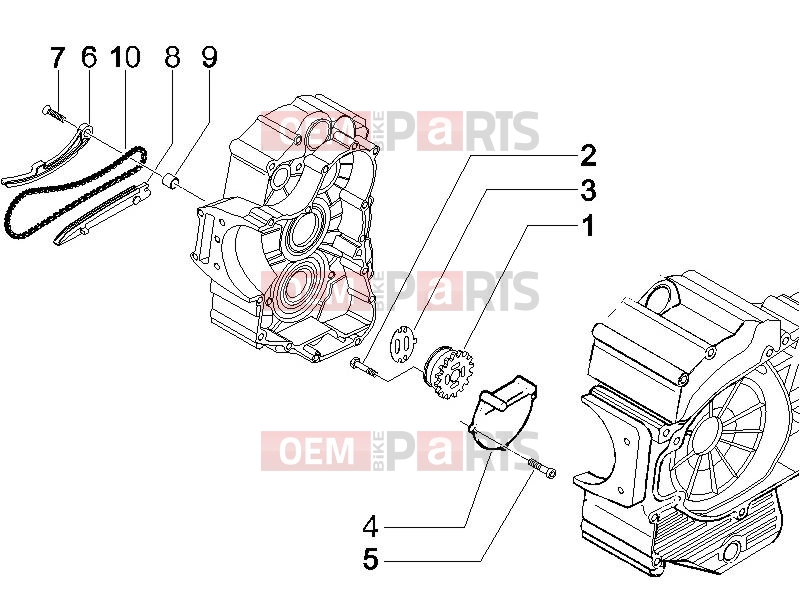 PIAGGIO X9 500 Evolution (USA) Engine » Oil pump