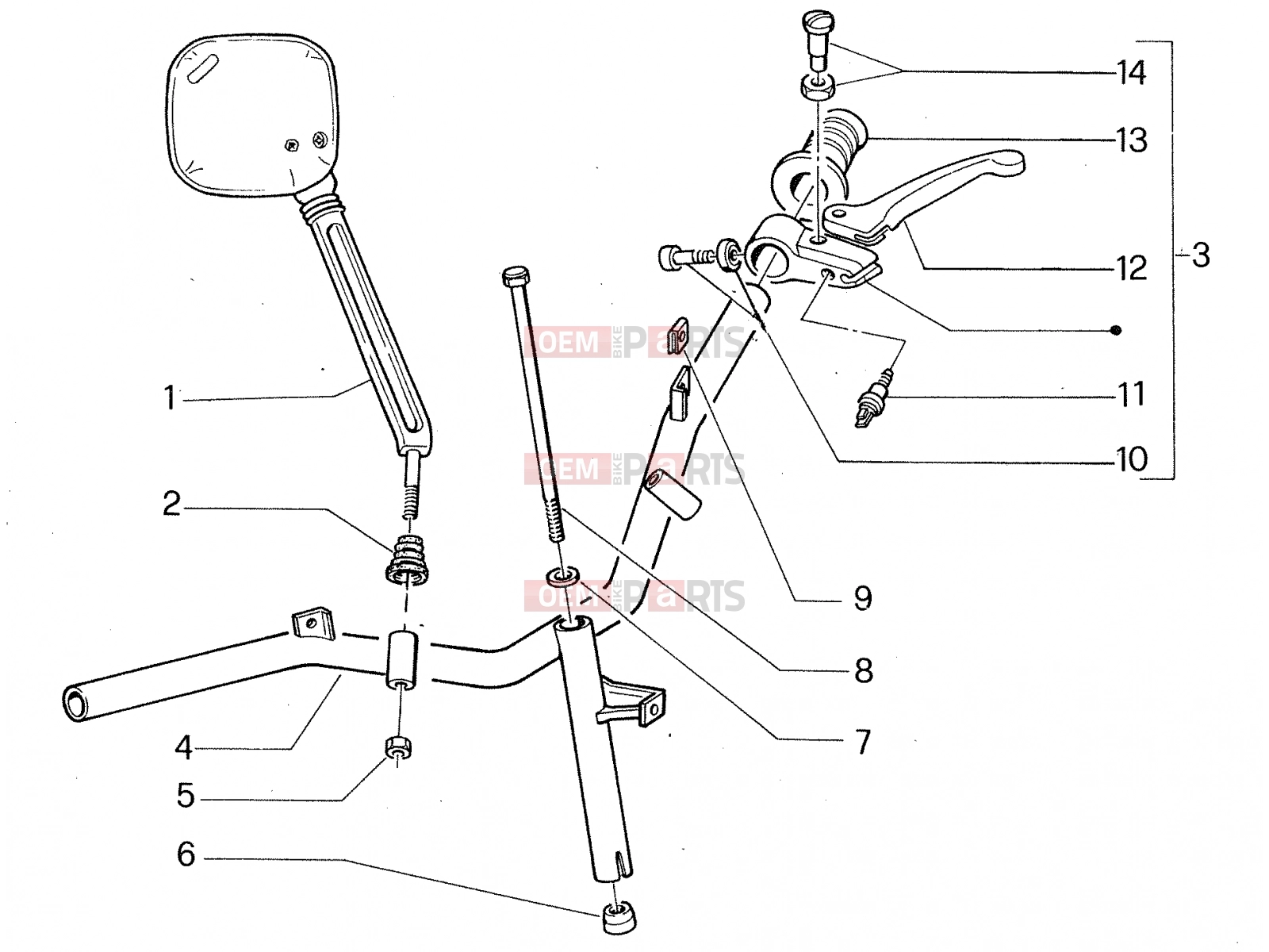 Handlebar - Controls » Electrical systems - Piaggio Zip & Zip