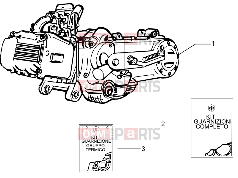 PIAGGIO Zip 100 4T Engine » Engine, assembly