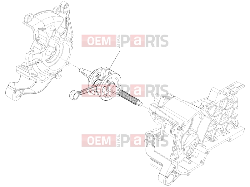 Engine » Crankshaft - Piaggio Zip 100 4T 2007