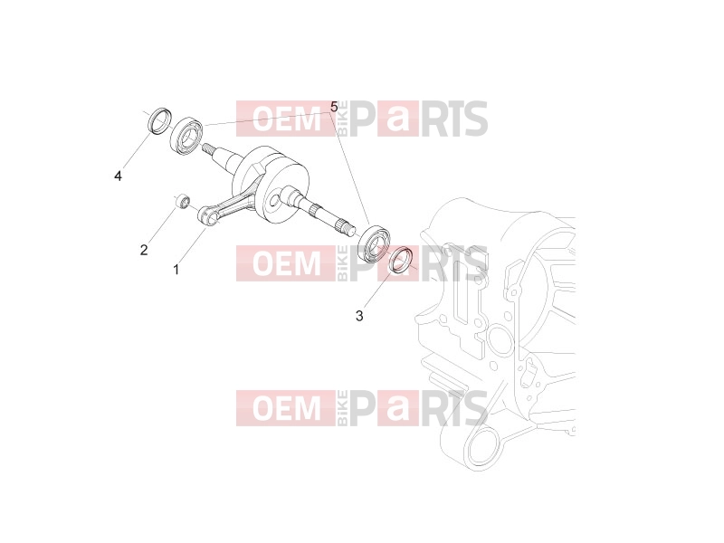 PIAGGIO Zip 50 2T Engine » Crankshaft