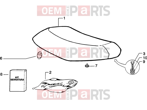 PIAGGIO Chassis » Saddle