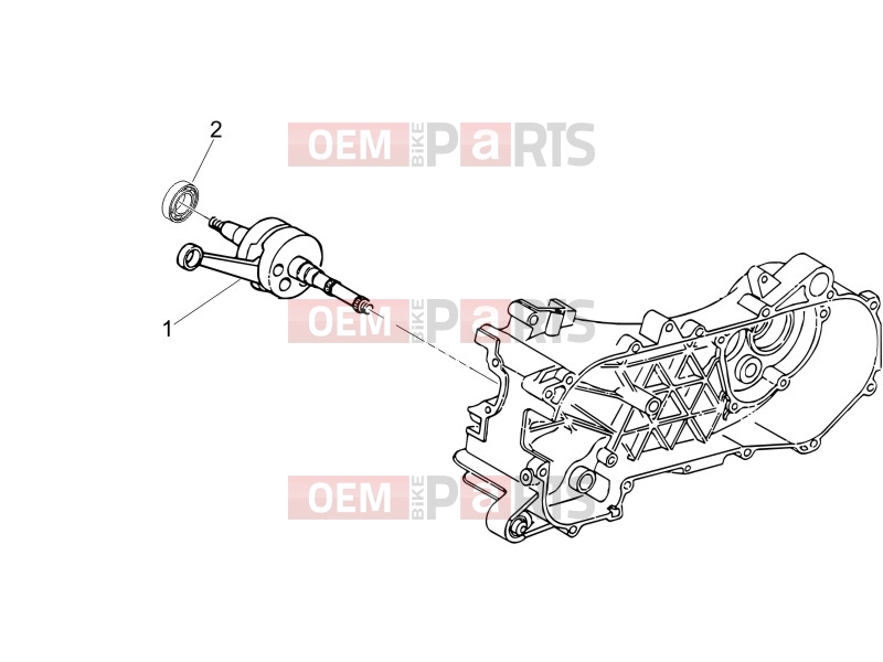 Engine » Crankshaft - Piaggio Zip 50 4T 2013