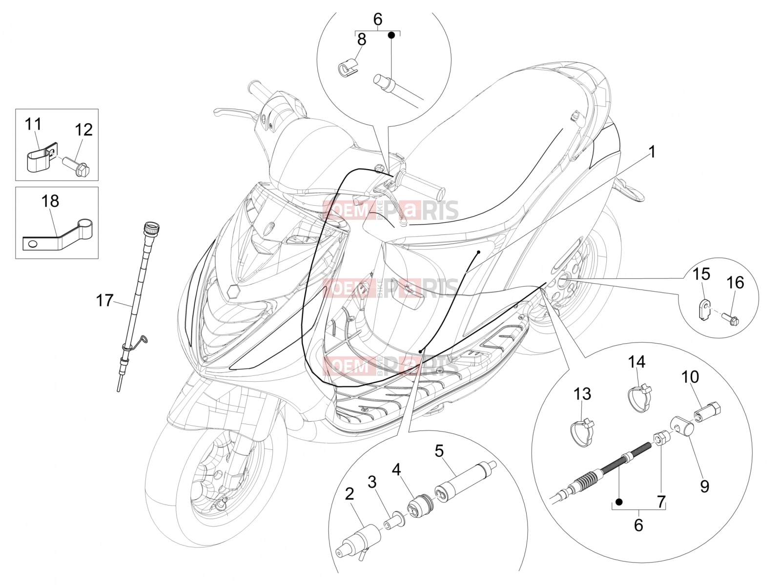 Braking system - Transmissions » Transmissions - Piaggio Zip 50 SP 2009