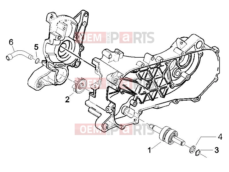 PIAGGIO Zip 50 SP Engine » Cooler pump