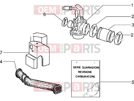 Engine » Carburettor - Piaggio Zip 50 MY95