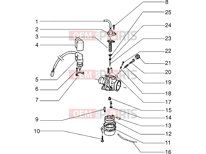 Engine » Carburettor - Piaggio Zip 50 MY95