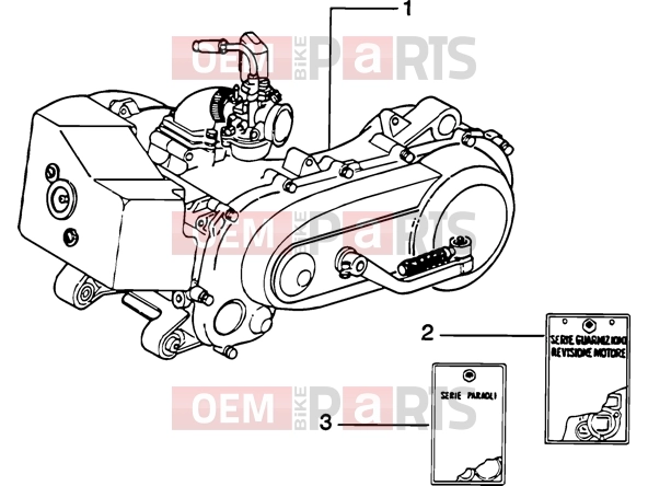 Engine » Engine - Piaggio Zip 50 2T Catalyzed