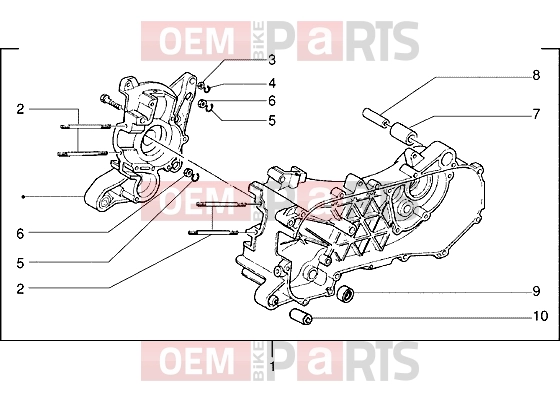 PIAGGIO Engine » Crankcase