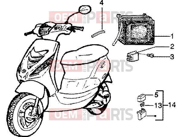 PIAGGIO Electrical system » Electrical devices