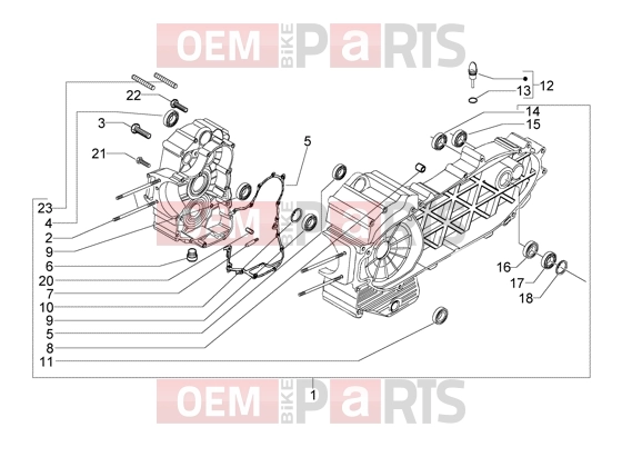 PIAGGIO Engine » Crankase