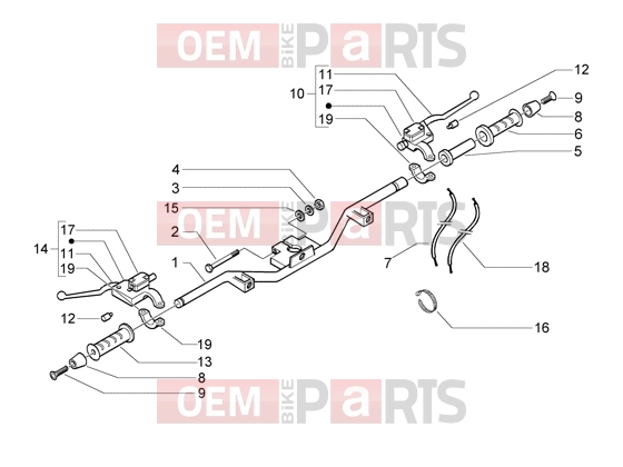 PIAGGIO Handlebars » Handlebars-master cylinders