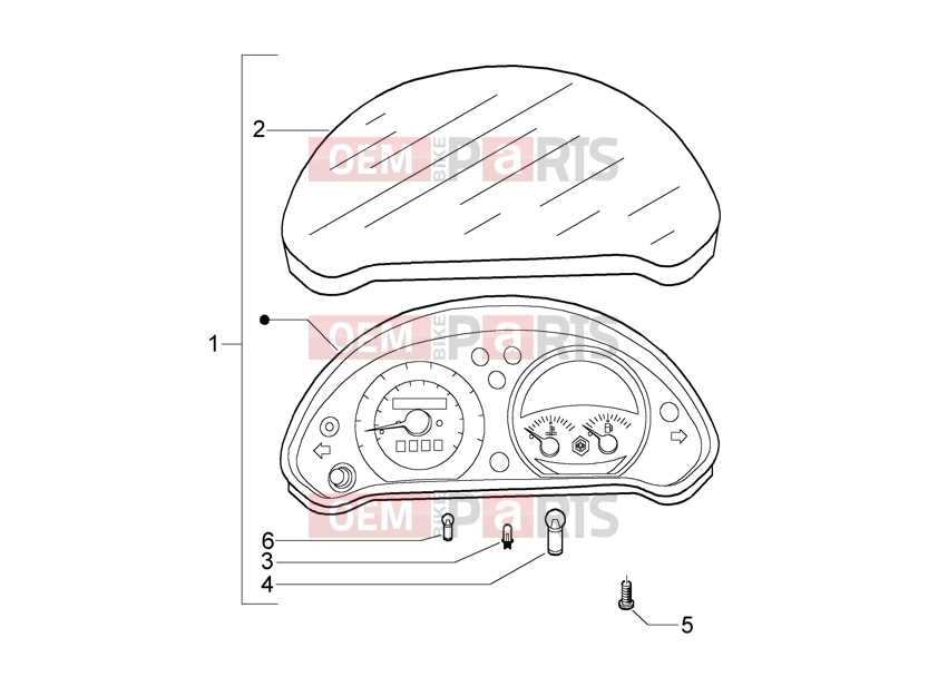 Electrical system » Instrument unit - Piaggio Beverly 500 (EMEA)