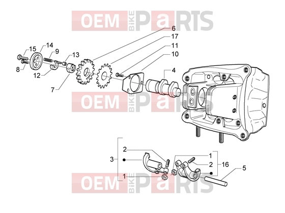 PIAGGIO Engine » Rocker levers support