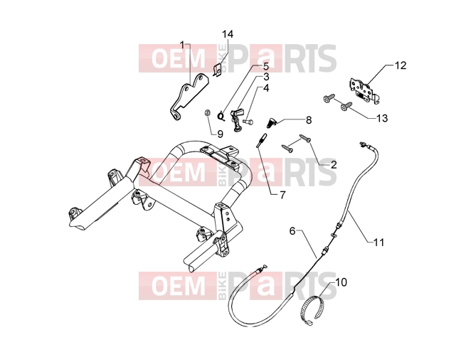 PIAGGIO Transmissions » Saddle unlock control