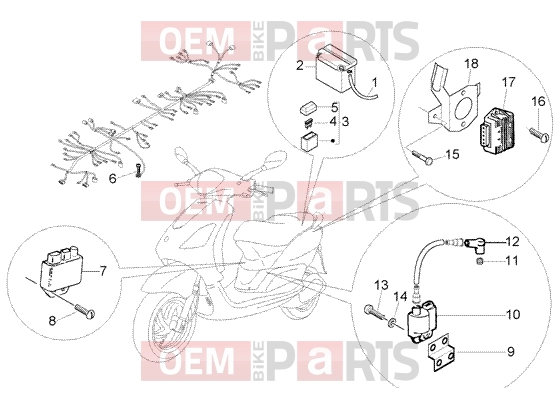 PIAGGIO Electrical system » Electrical device