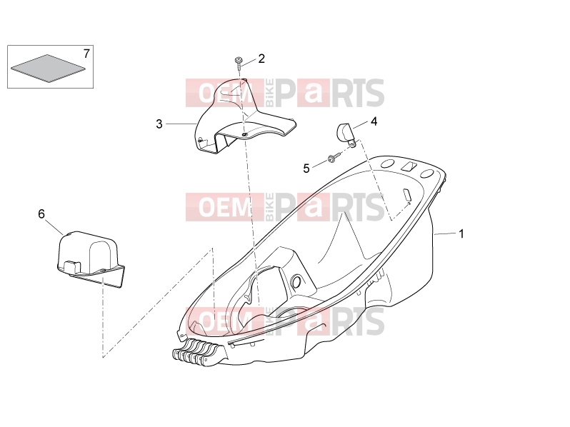 FRAME » Undersaddle - Aprilia Atlantic 125 E3 2011