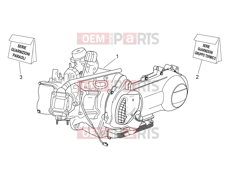 ENGINE » Engine - Aprilia Atlantic 125 E3 2012