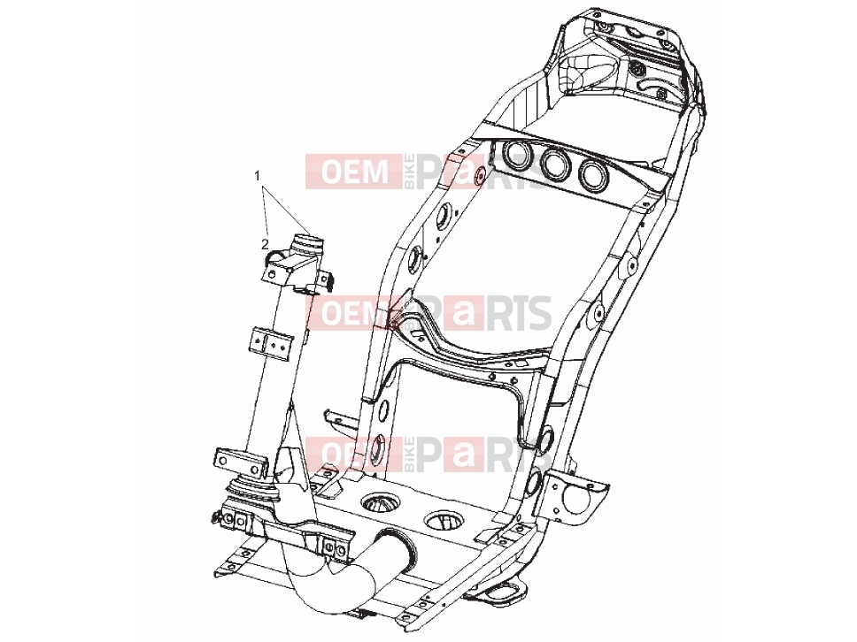 derbi Boulevard 50 2T Tables » Frame