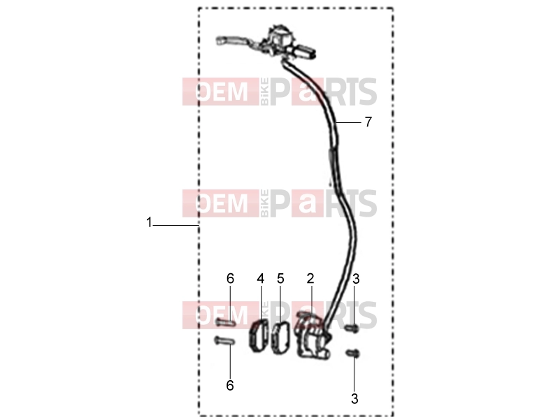 Frame » Front brake assembly - Derbi ETX 150 2017