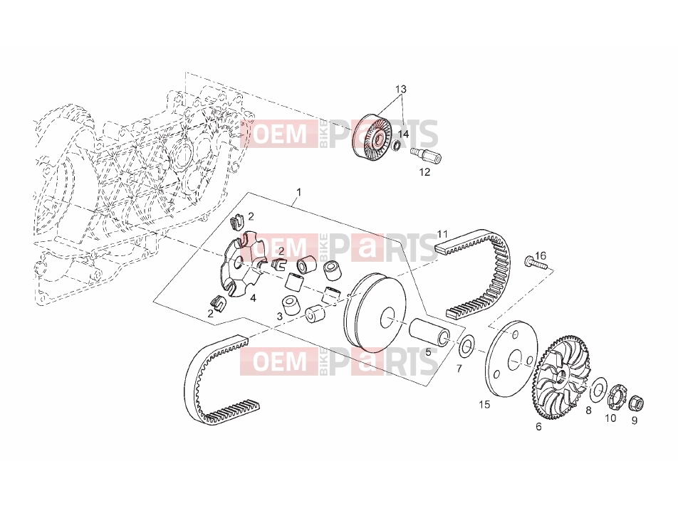 Tables » Variator - Derbi Rambla 125-250 2008