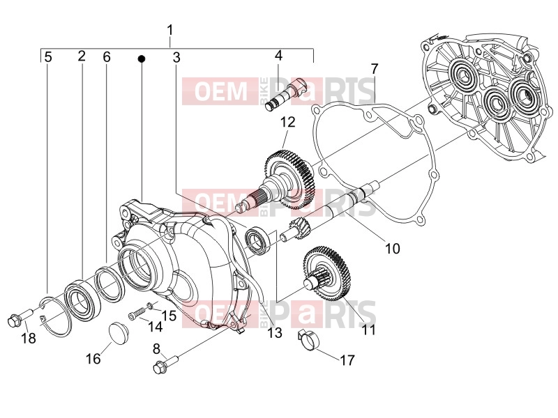Engine » Reduction unit - Derbi Sonar 125 2011