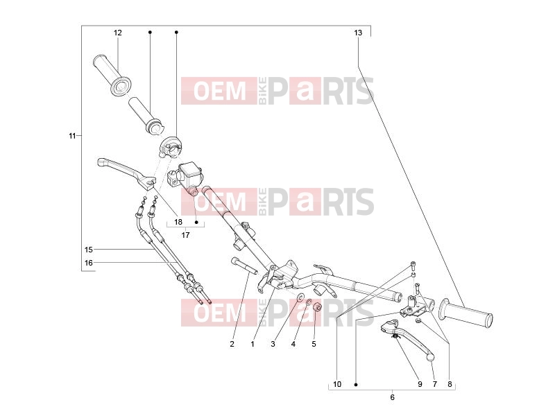 derbi Sonar 150 Handlebars/Steering » Handlebars - Master cil.