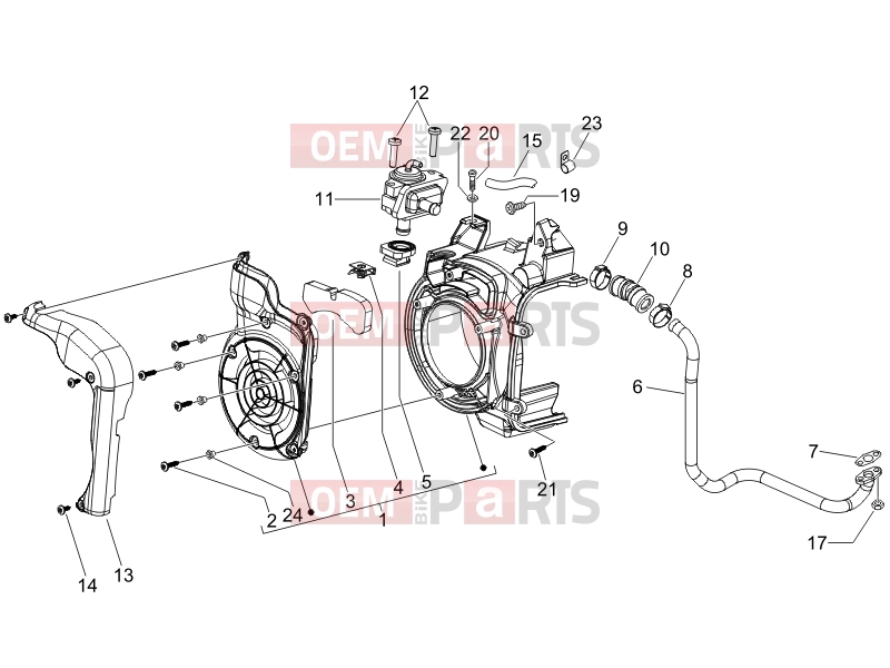 Engine » Secondary air box - Derbi Sonar 150 2011