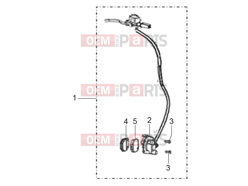Frame » Front brake assembly - Derbi STX 150 2016
