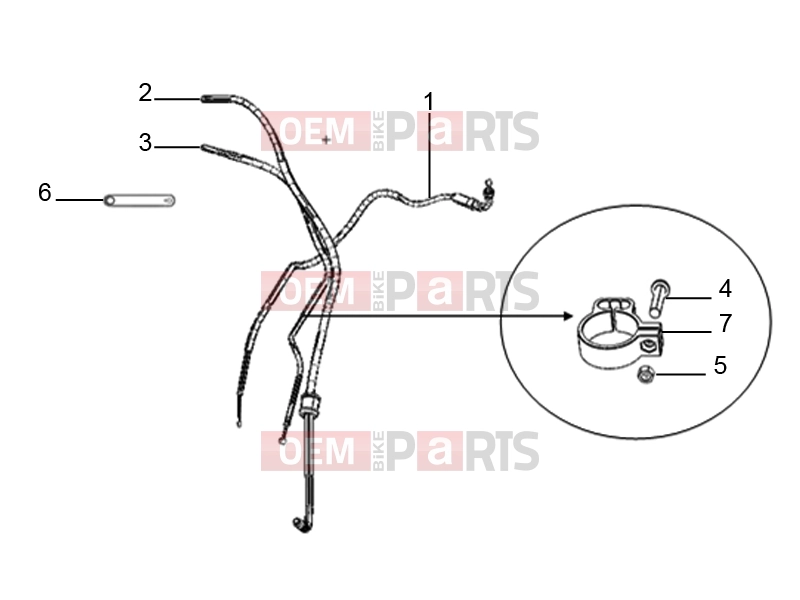 derbi STX 150 Frame » Cables