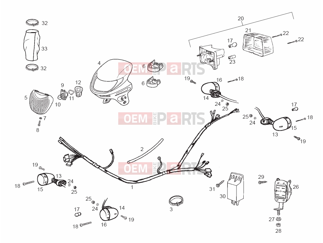 derbi Variant Courier 50 Tables » Electrical systems