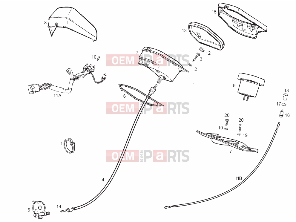 derbi Variant Start-Courier 50 Tables » Instruments