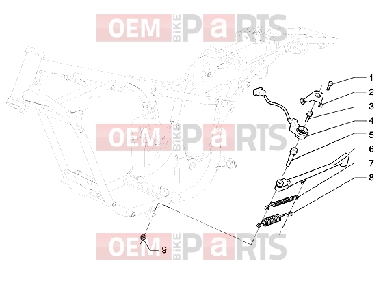 Chassis » Frame - Gilera Coguar