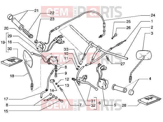gilera Coguar Handlebars » Handlebars