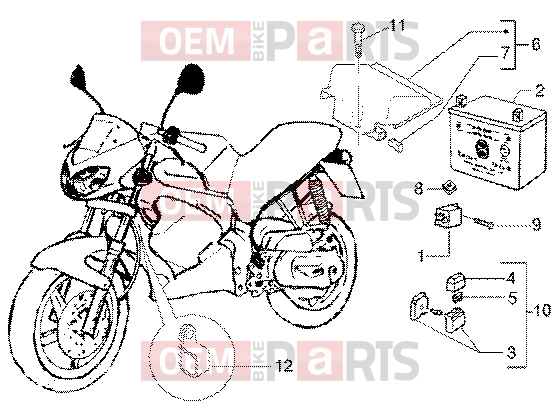 Electrical system » Battery-remote control switch - Gilera DNA GP Experience