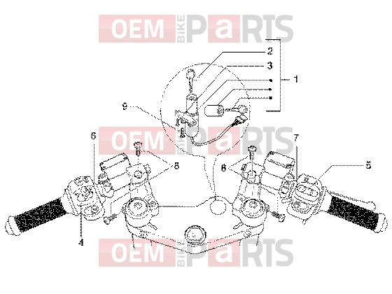 Handlebars » Electrical device-key operated switch - Gilera DNA GP Experience