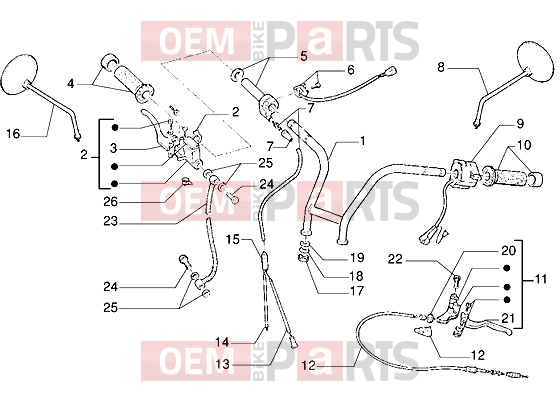 kormány » handlebars - Gilera Eaglet