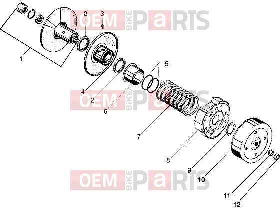 gilera Eaglet automatic Engine » Clutch